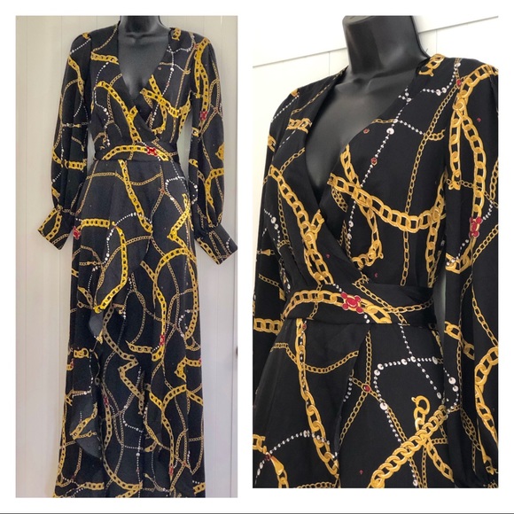 Miss Avenue Dresses & Skirts - Miss Avenue High Low Baroque Print Dress